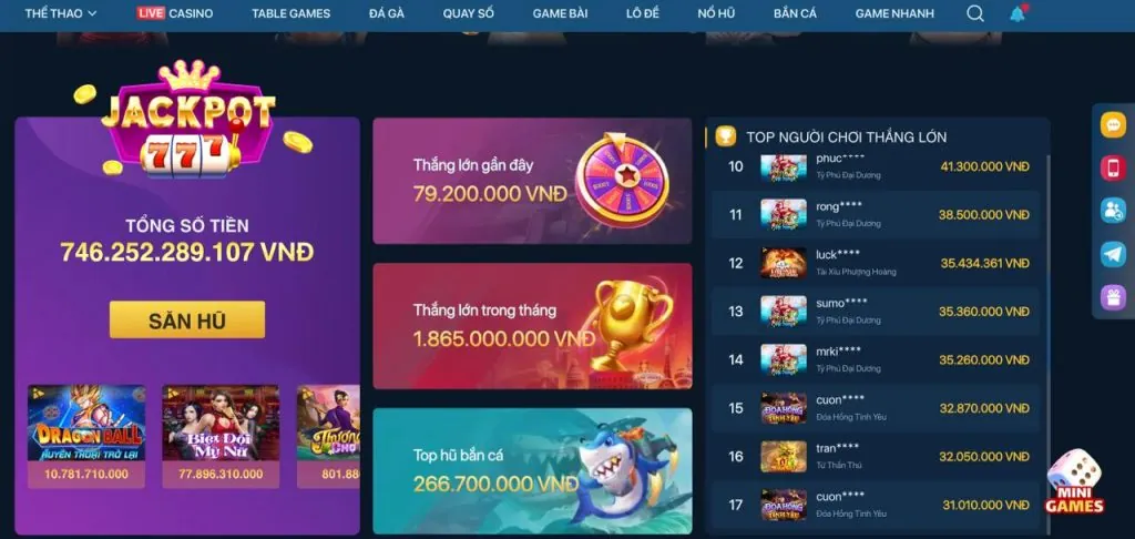Khuyến mãi đặc biệt cho từng sảnh game 09vip code